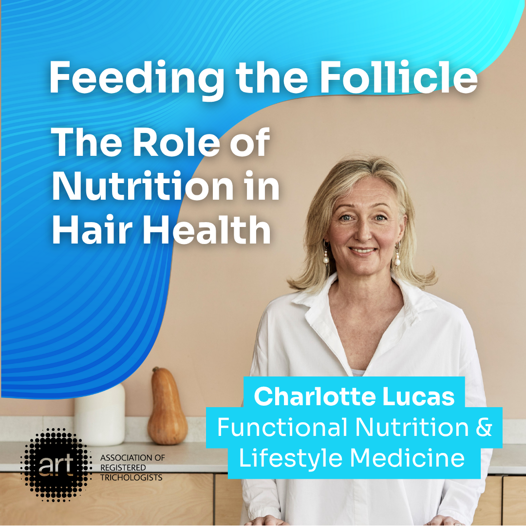 Charlotte Lucas delivering Colourstart Edge lecture on nutrition for hair health, part of the exclusive Passport subscriber series for hairdressers